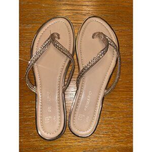 Gold-Embellished Primark Womens Sandals With Braided Straps